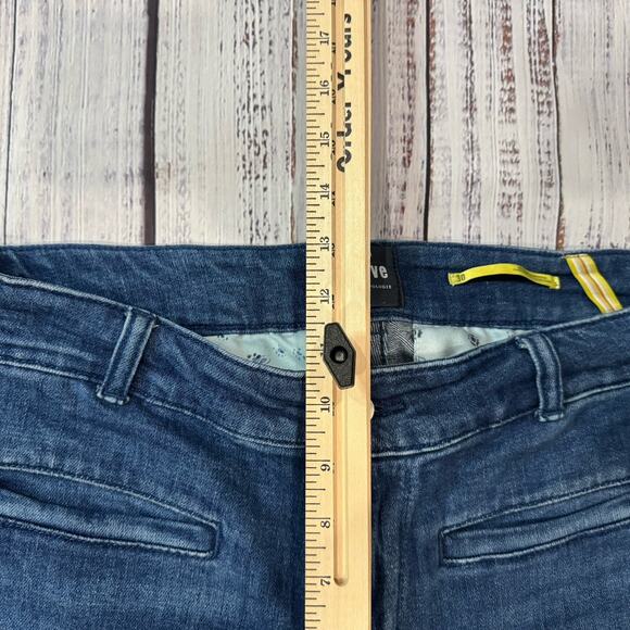 Maeve Anthropologie Jeans Women’s 30 Blue Straight Stretch Dark Wash Y2K EUC - Picture 4 of 8